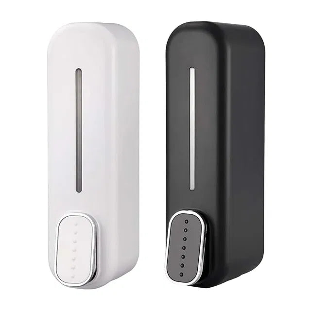 Wall Mount Hand Liquid Shampoo Shower Gel Dispenser for Hotel Bathroom White